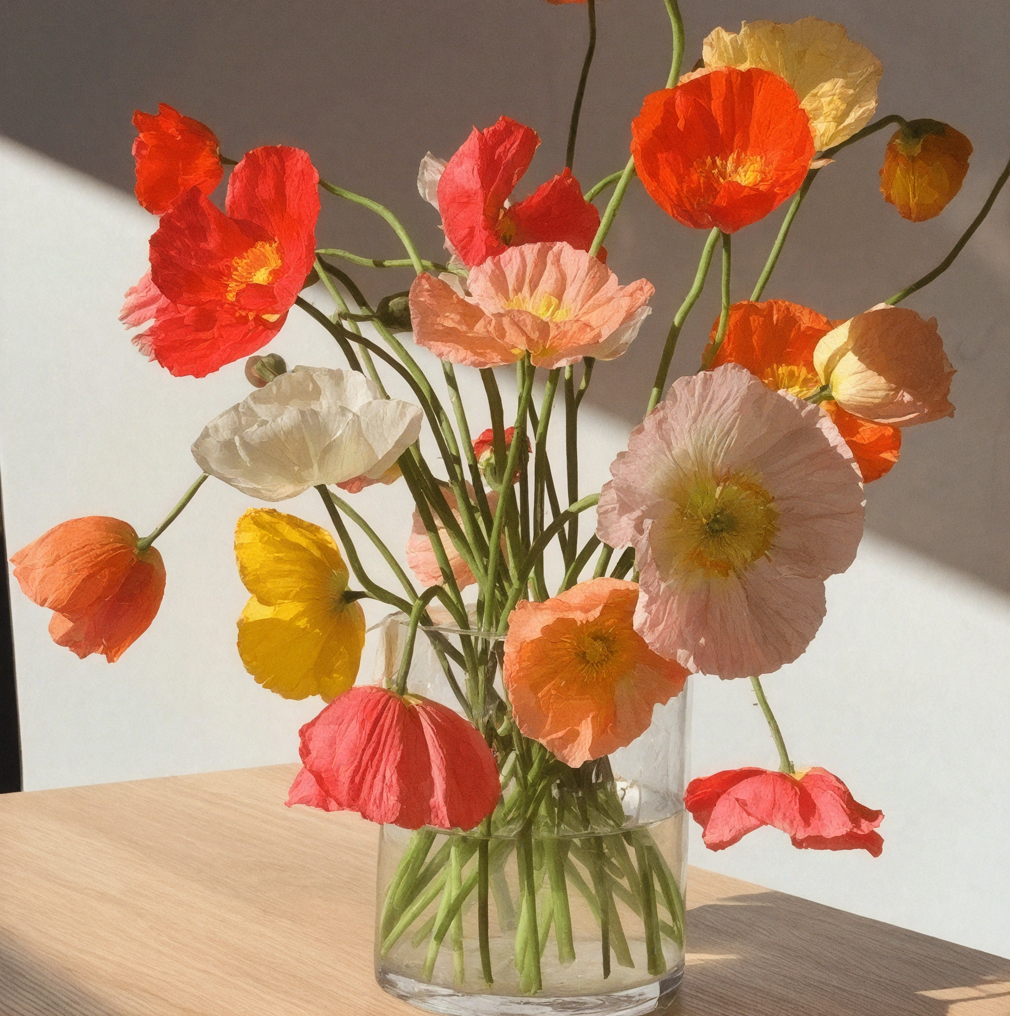 Poppies in vase