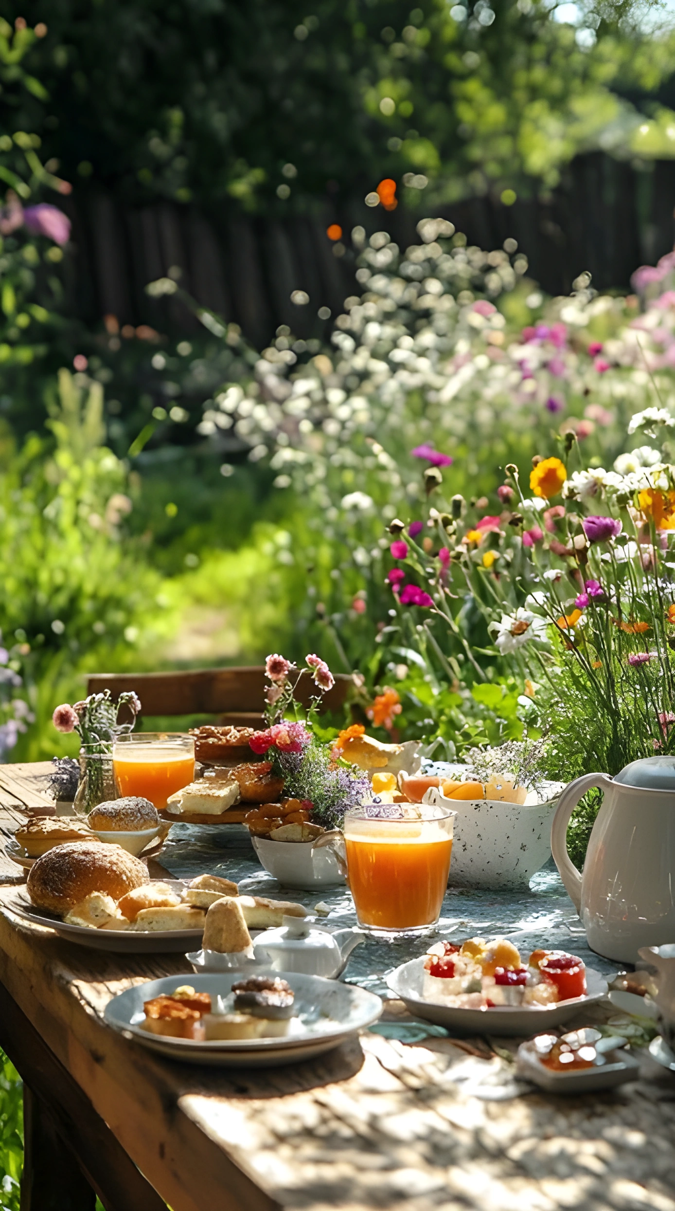 Flower table setting